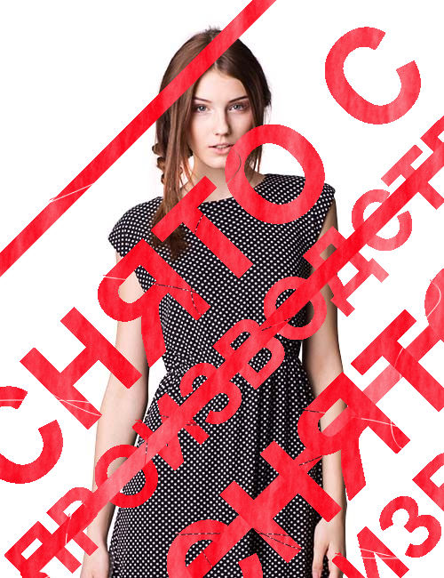 Dot Fit and Flare Dress